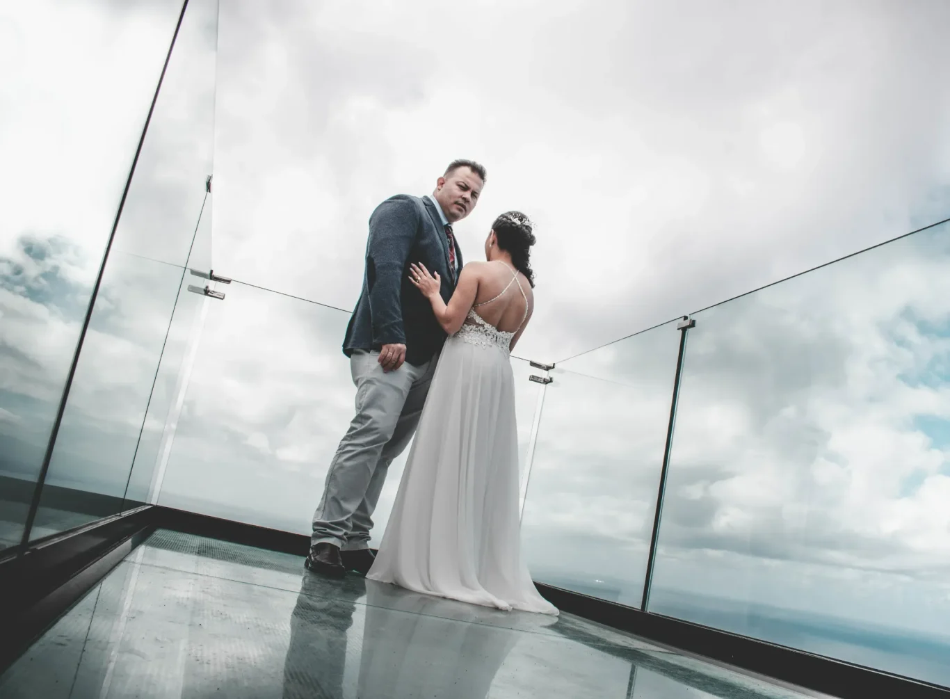 Sesión de fotos de boda en tenerife al atardecer